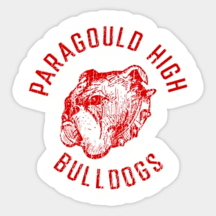 Paragould High Bulldogs (red) Sticker